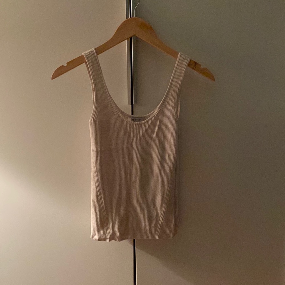 Madewell Knit Tank Cream XXS